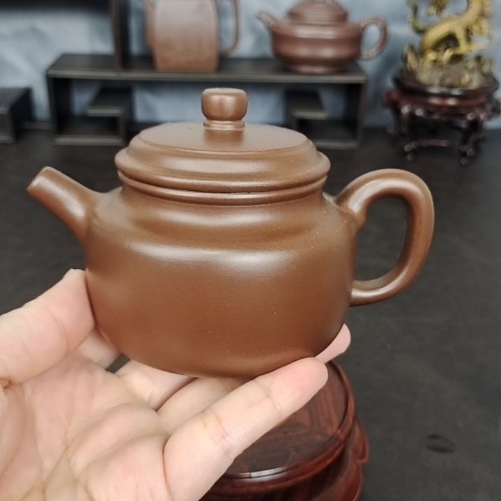 紫砂茶壶德钟紫泥180C