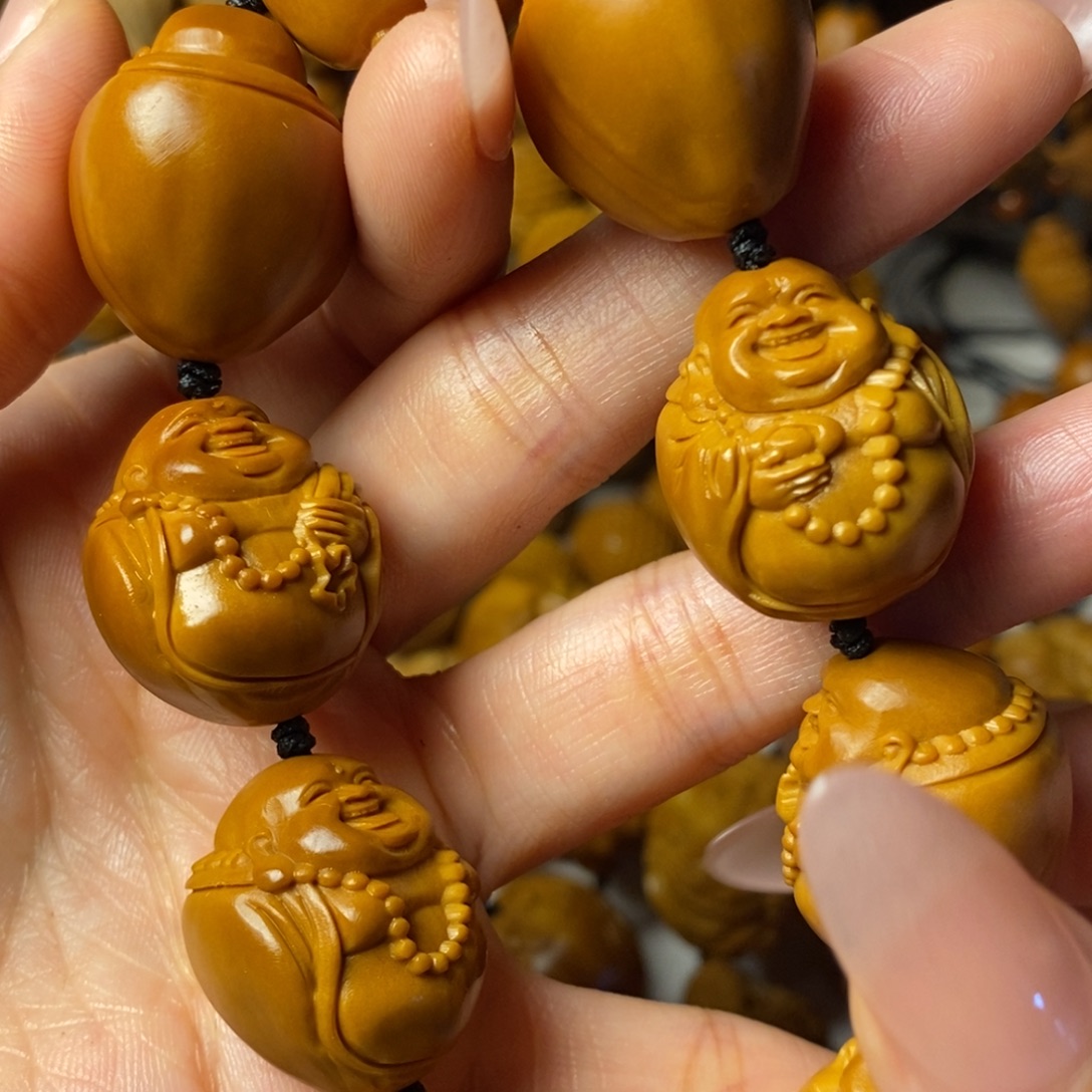 橄榄核手串/手链灯泡弥勒