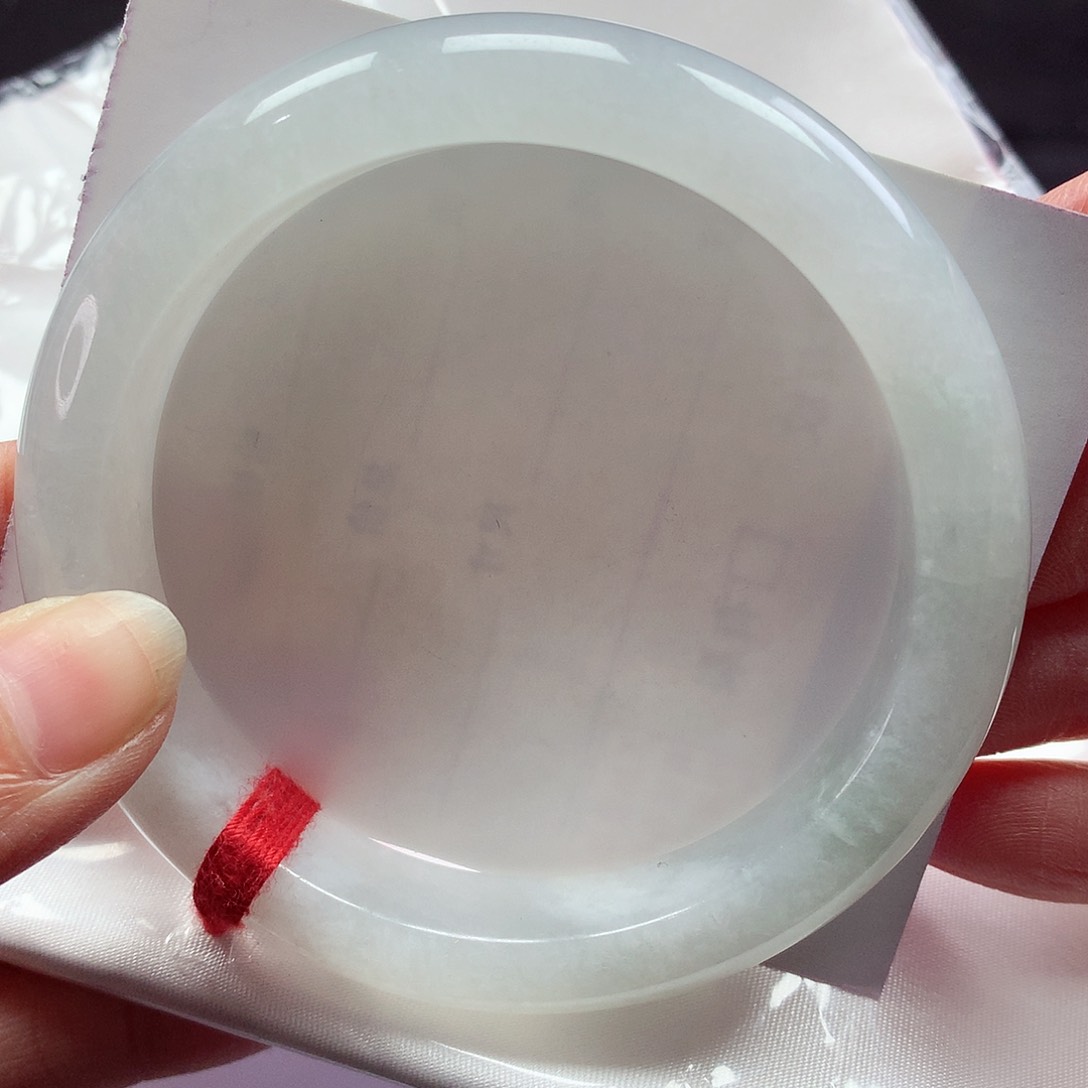 翡翠手镯未镶嵌58圈