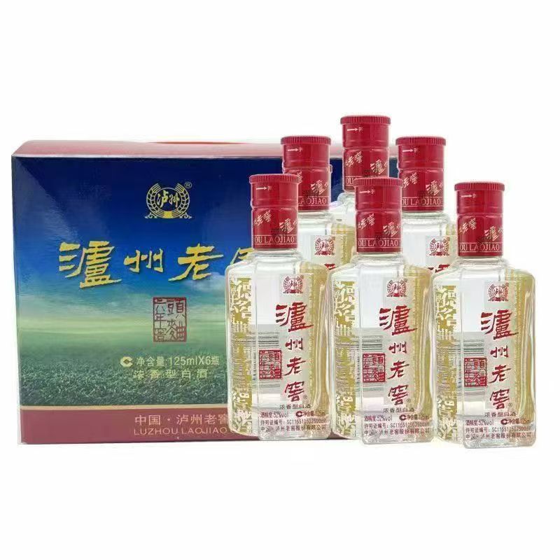 泸州老窖浓香泸州老窖38度小六年125毫升（24瓶）38度