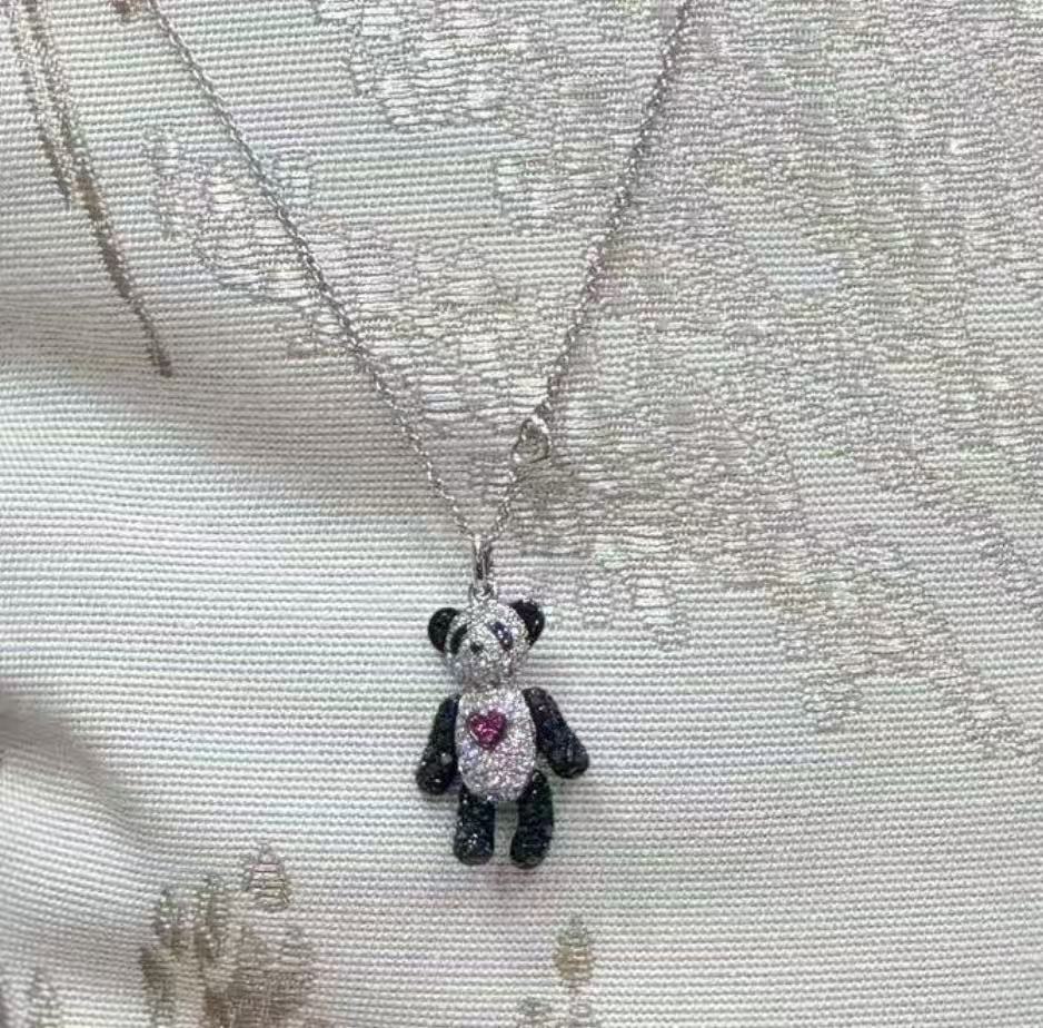 未使用 Qeelin qeelin麒麟熊猫项链AEF6426T