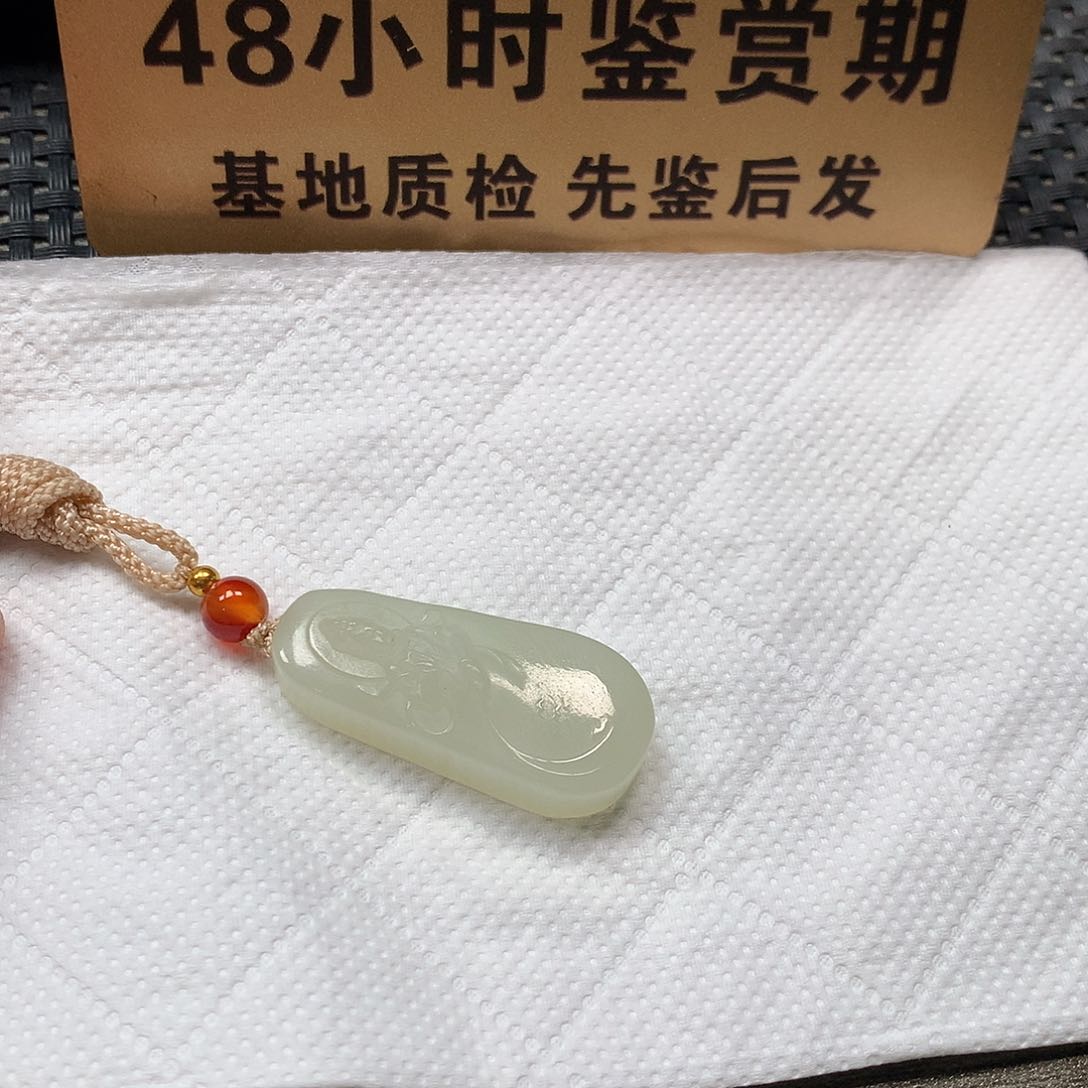 颈饰未镶嵌和田玉观音