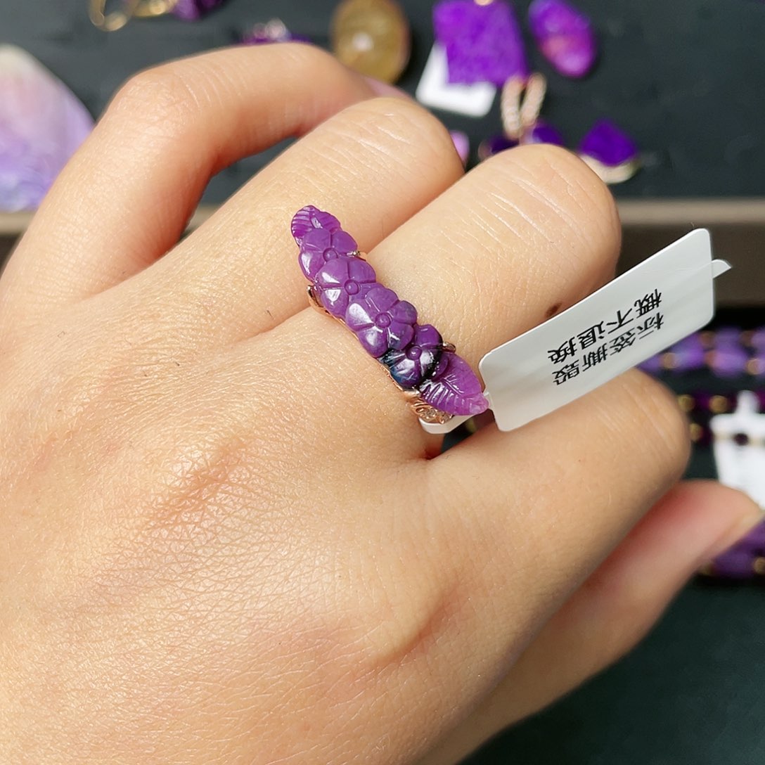 苏纪石（舒俱来）戒指银S925镶嵌