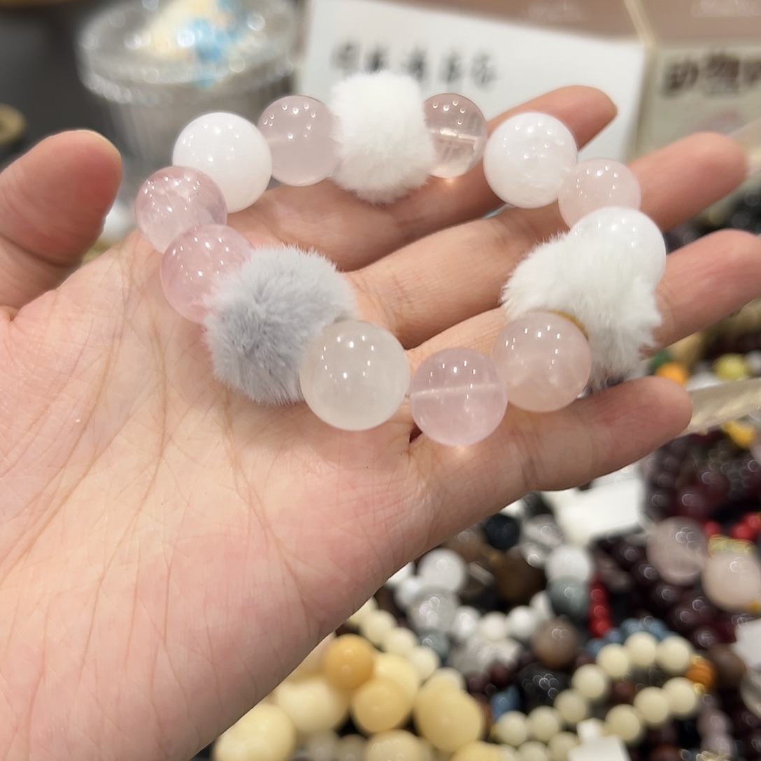 手串水晶未镶嵌粉水