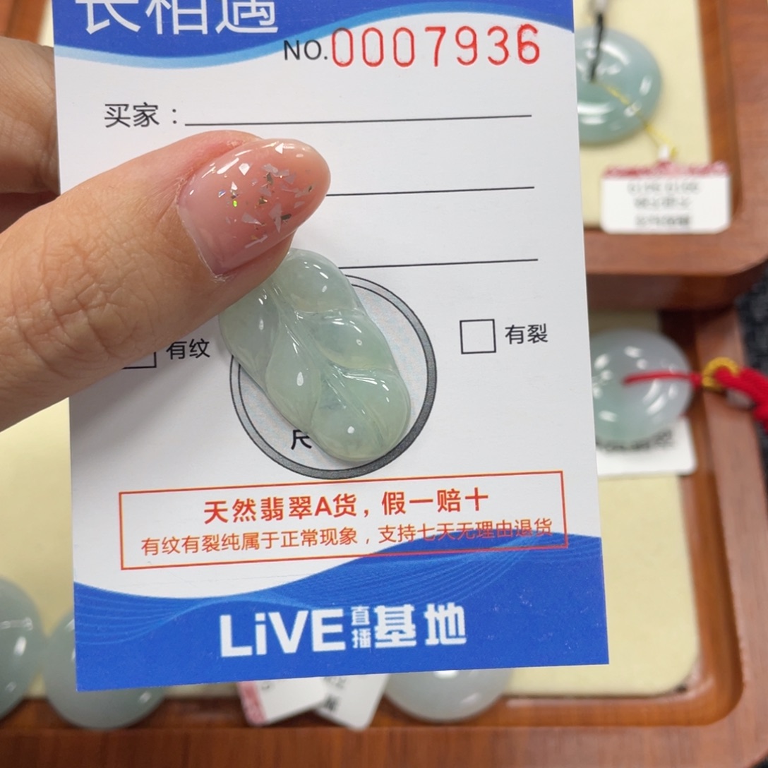 翡翠颈饰未镶嵌翡翠吊坠x 7936