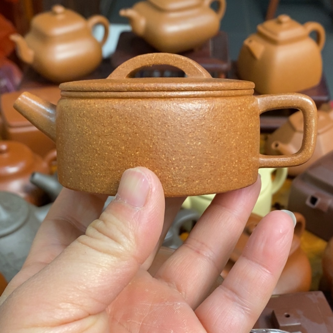 紫砂茶壶紫砂壶金降坡汉瓦