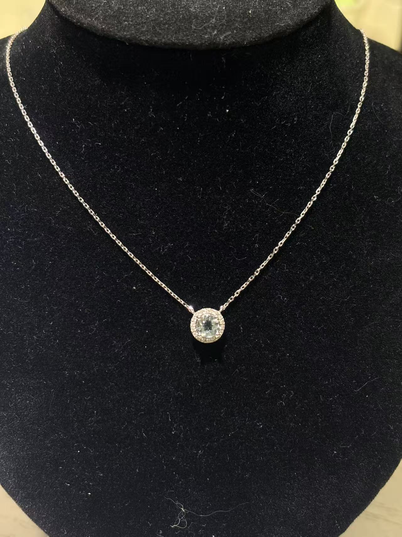 【N·5高定珠宝】 重金 海宝围镶四爪项链 ZSXL0273