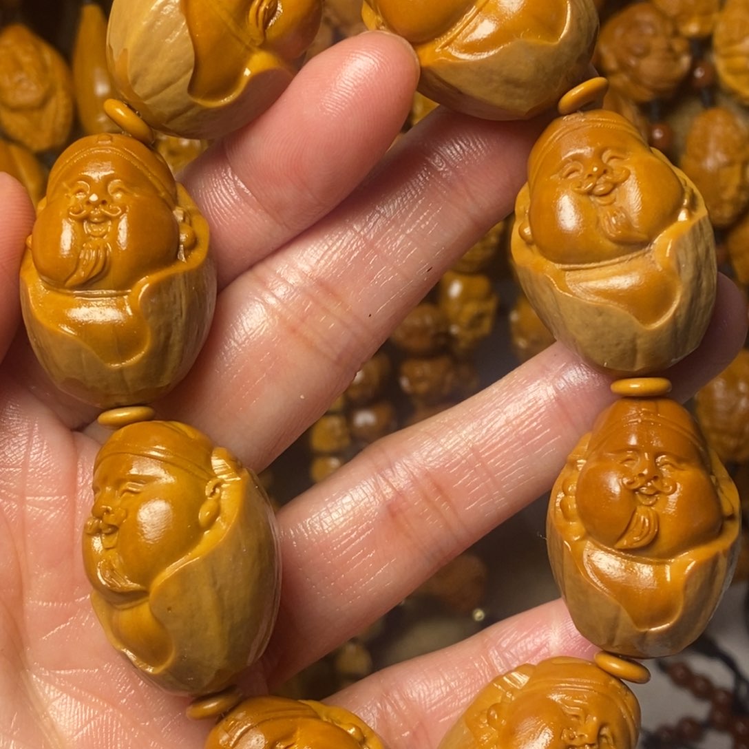 橄榄核手串/手链包衣大财神2.1