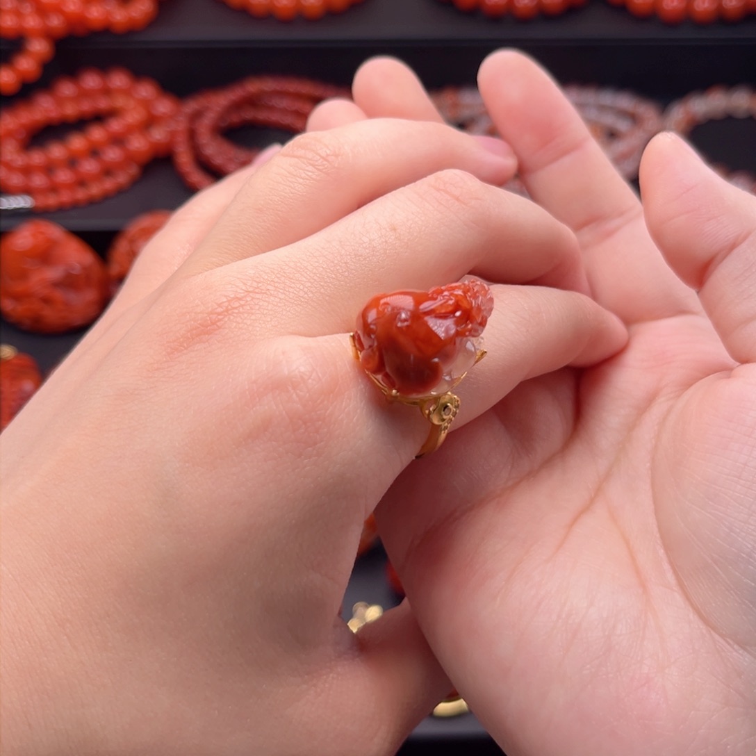 南红玛瑙南红银S925镶嵌