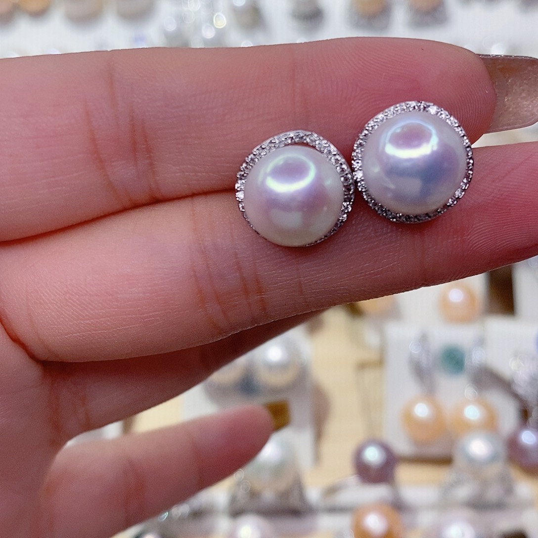 未镶嵌耳饰淡水珍珠