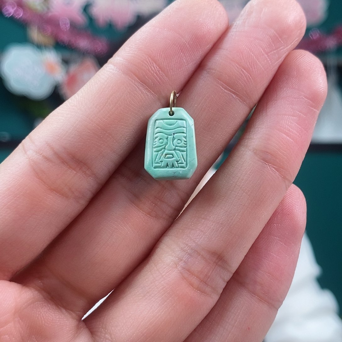 绿松石珠宝奇石18K金镶嵌