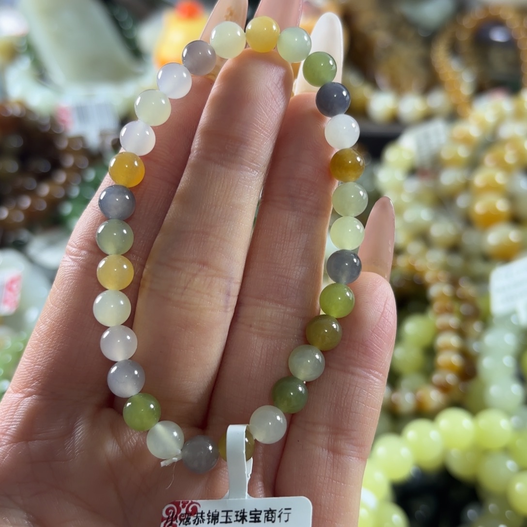 和田玉未镶嵌手链514