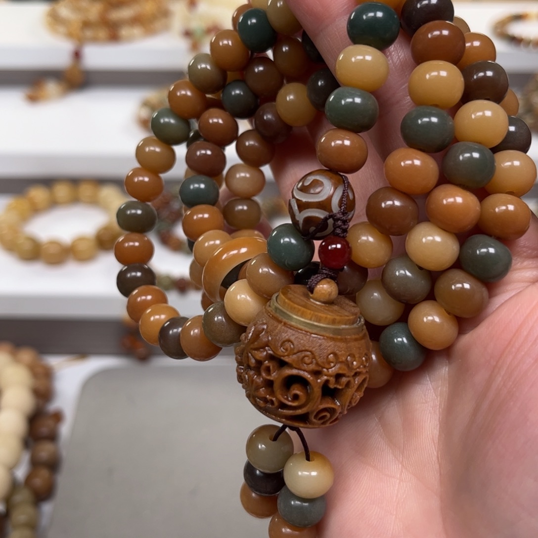 吊坠白玉菩提苹果敦煌卡10的108一条