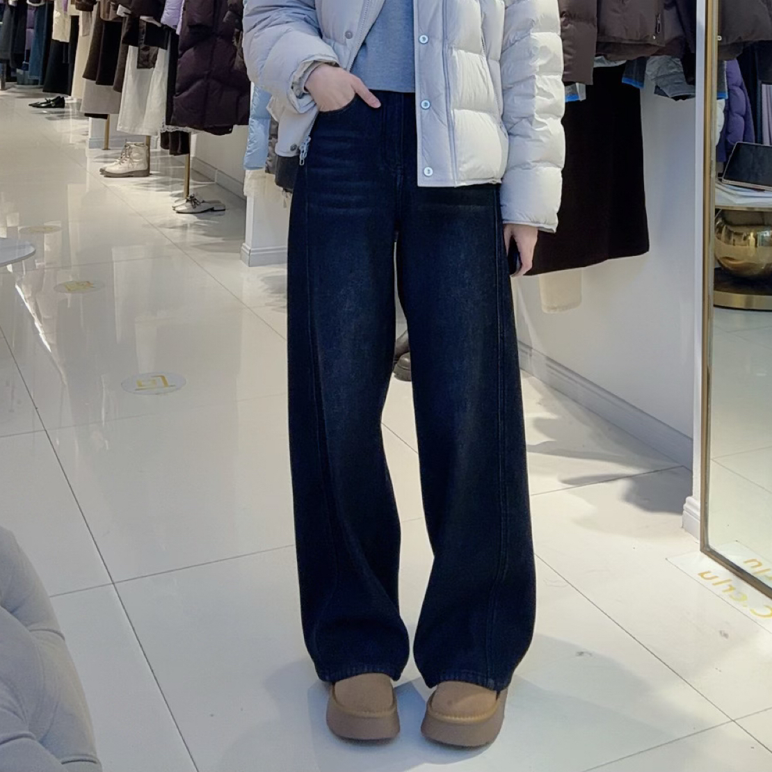 C.crlu 可路莎 牛仔弯刀裤 25冬新款