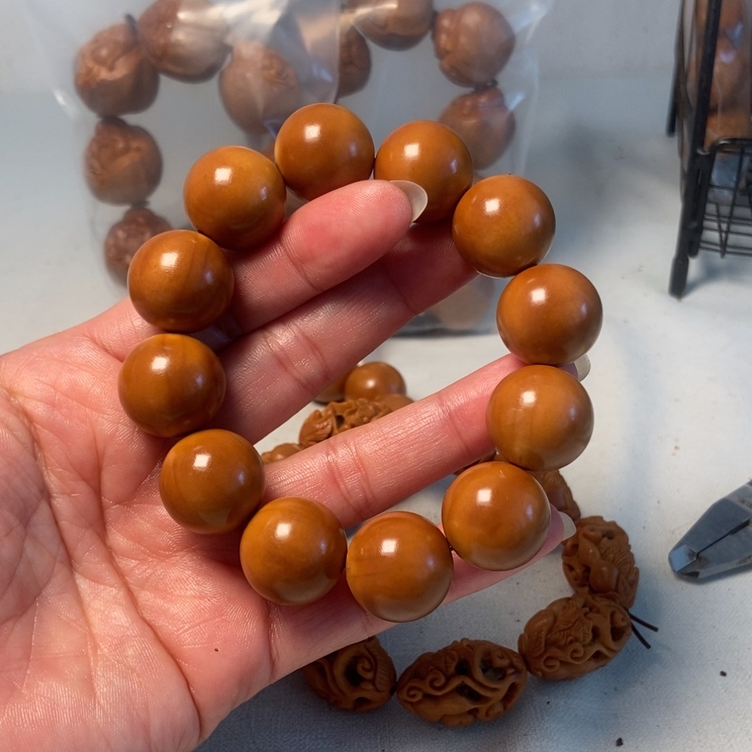 橄榄核手串/手链夜*眠大光珠