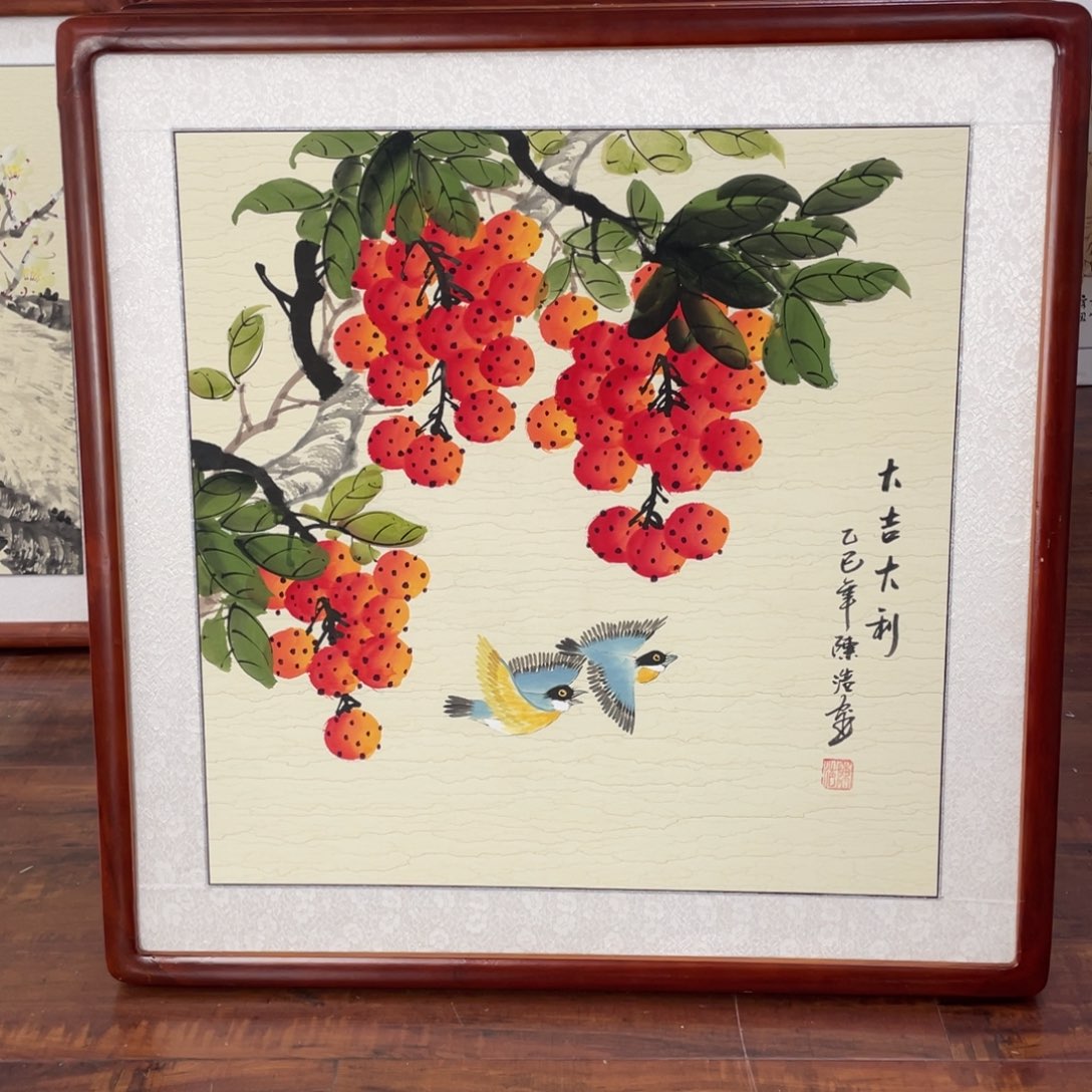 国画带框尺寸63*63厘米