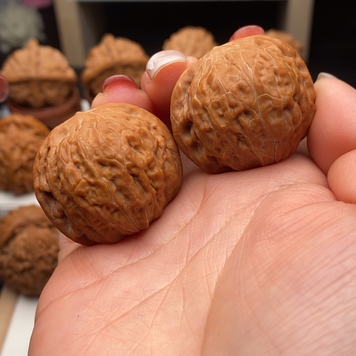 文玩核桃把件铁锤35全品