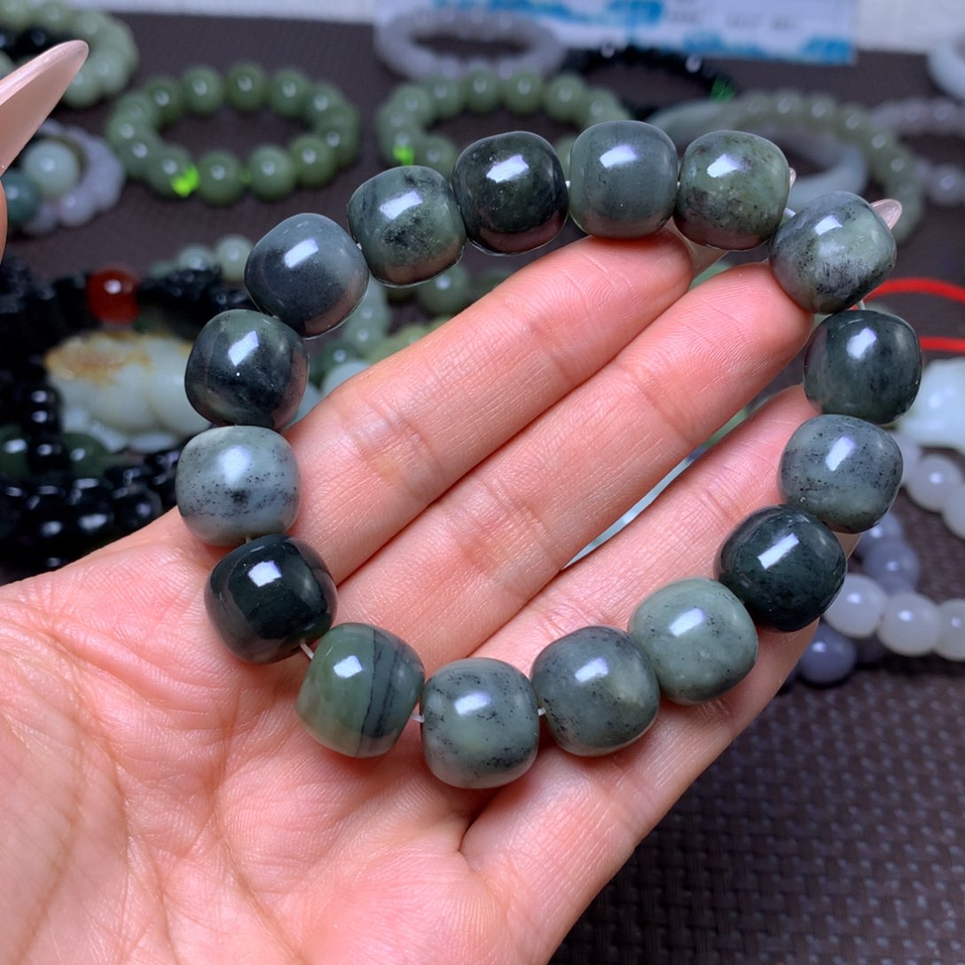 未镶嵌手串和田玉卡14