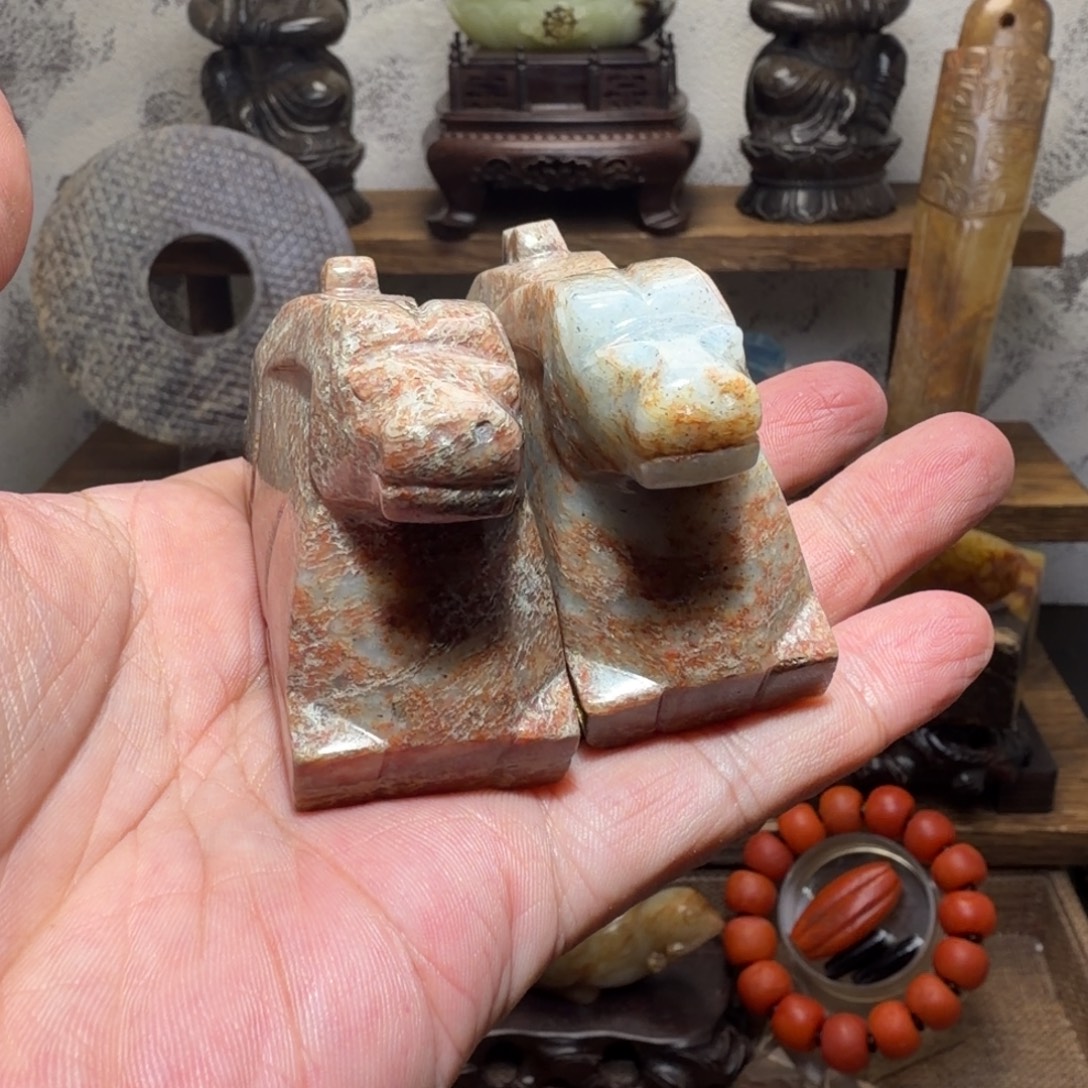 飞***哥和田玉未镶嵌把件