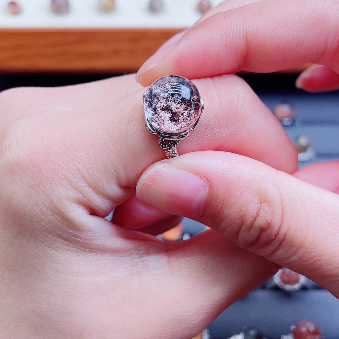 银S925镶嵌戒指水晶天然水晶02