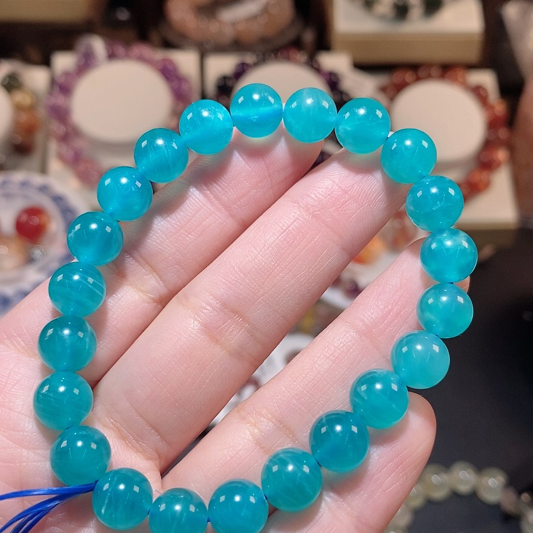 天河石手链未镶嵌冬*子F天河石8.8