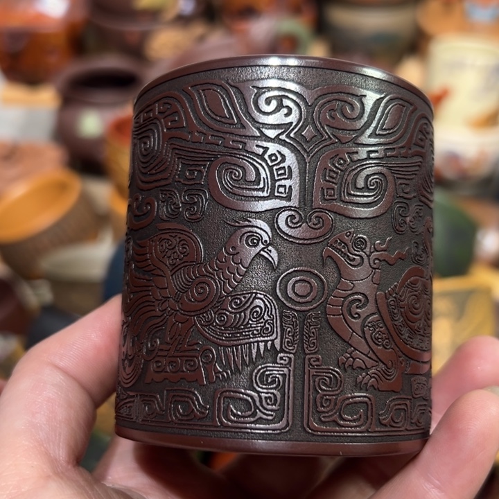 紫砂茶杯宜兴紫砂主人杯