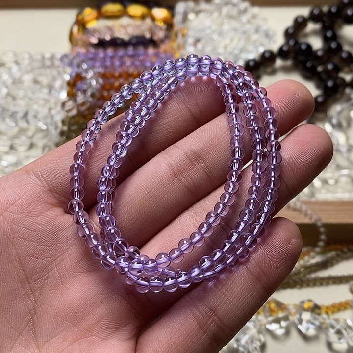 非金属卡4mm玻利维亚紫三圈 