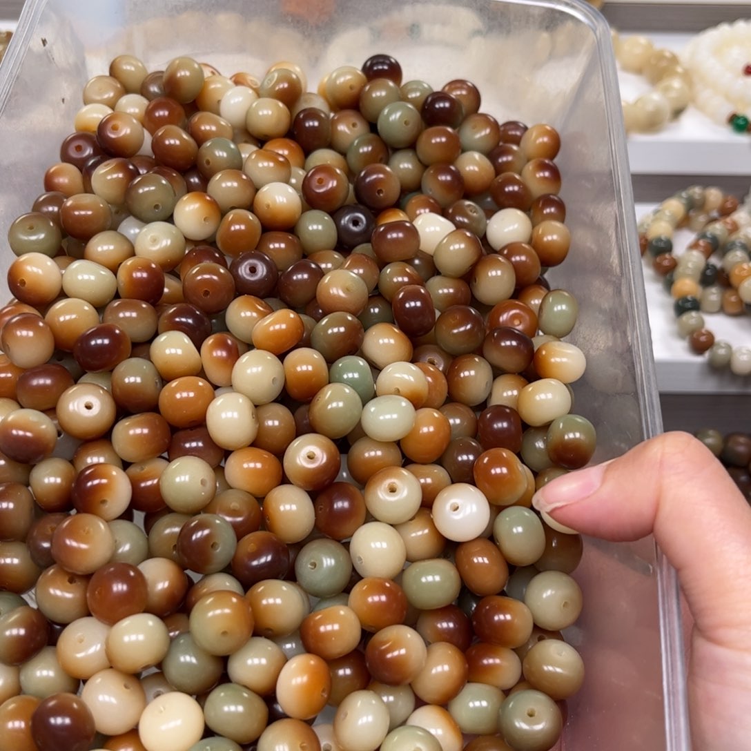 白玉菩提吊坠敦煌算盘卡13的100颗