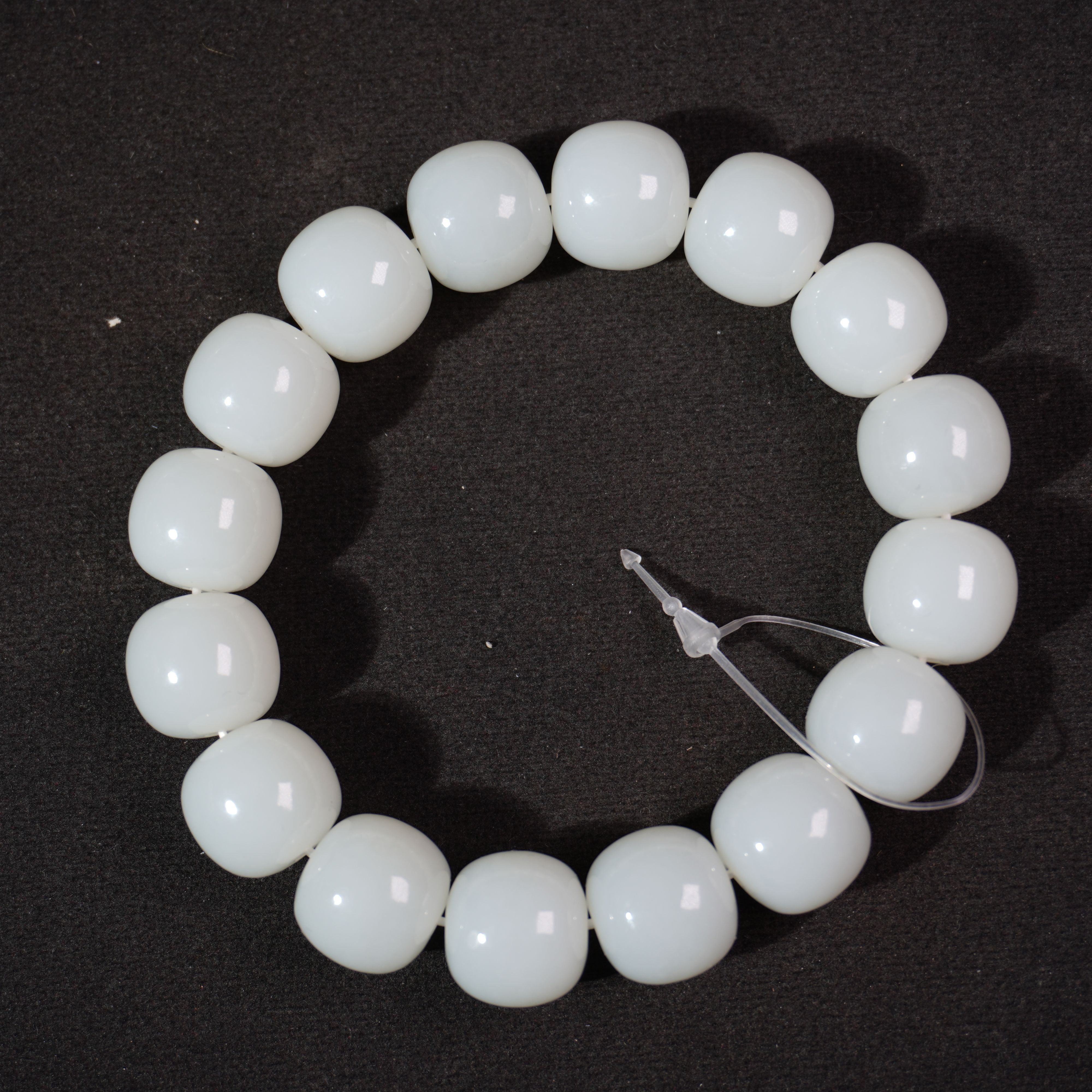 10SE153 清 和田玉手串