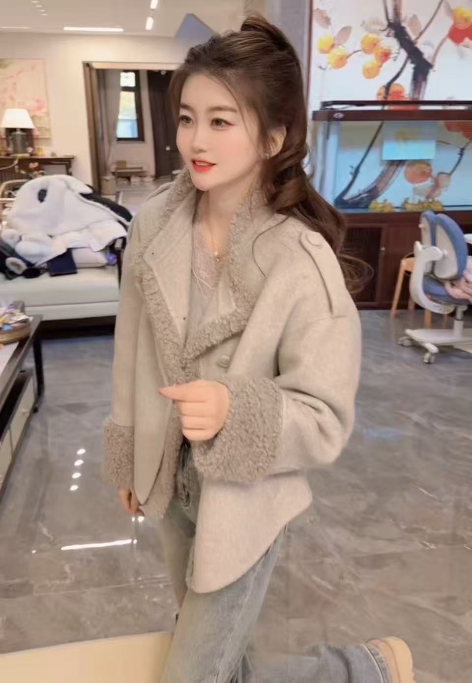 『气质暖冬H』韩版冬季设计显瘦百搭时尚外套25999