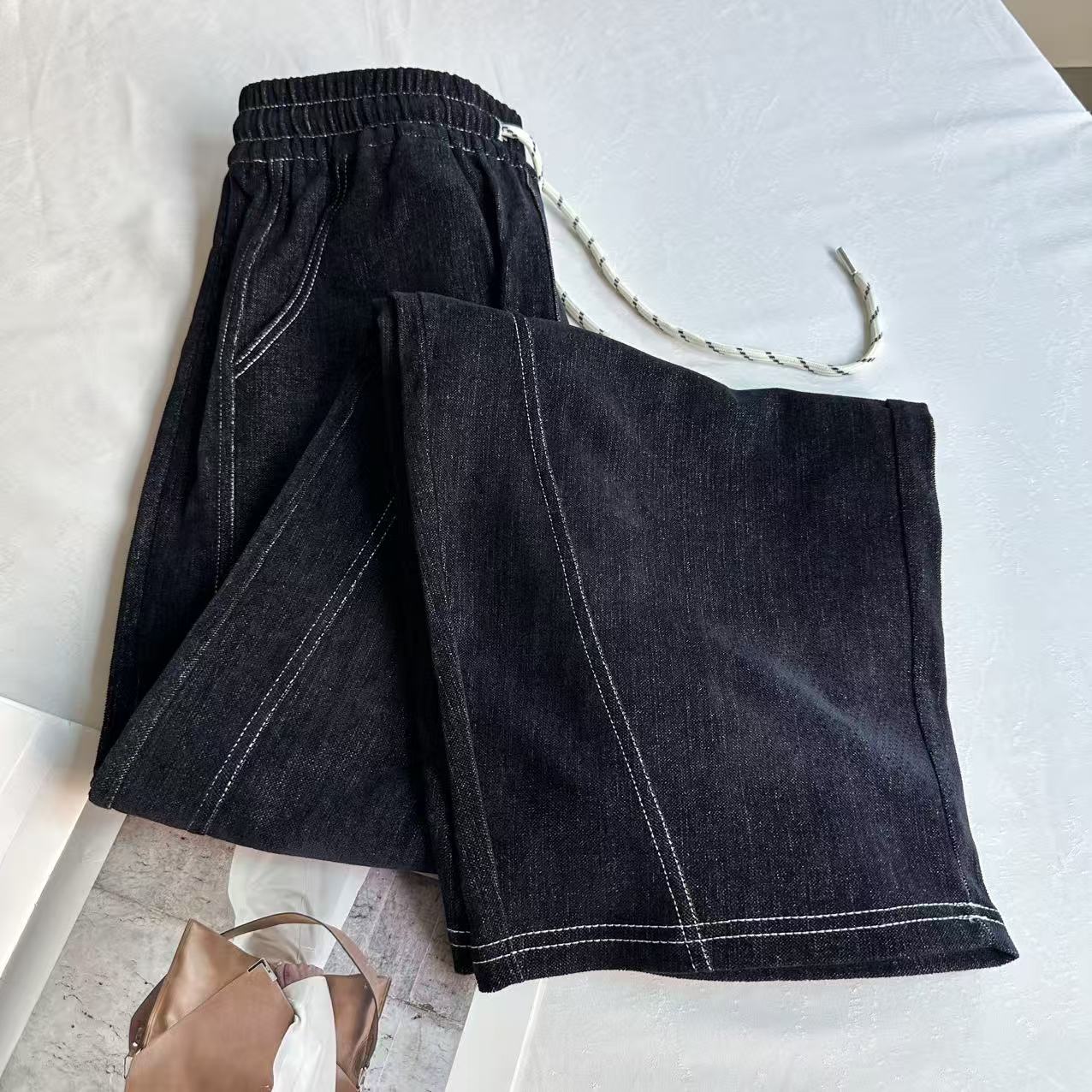 【晴晴精选】2025秋冬季时尚韩版气质雪尼尔牛仔百搭休闲牛仔KZ037#