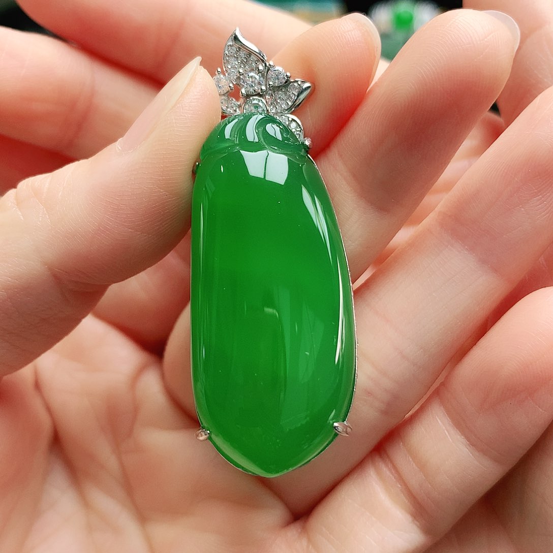 玛瑙/玉髓吊坠银S925镶嵌