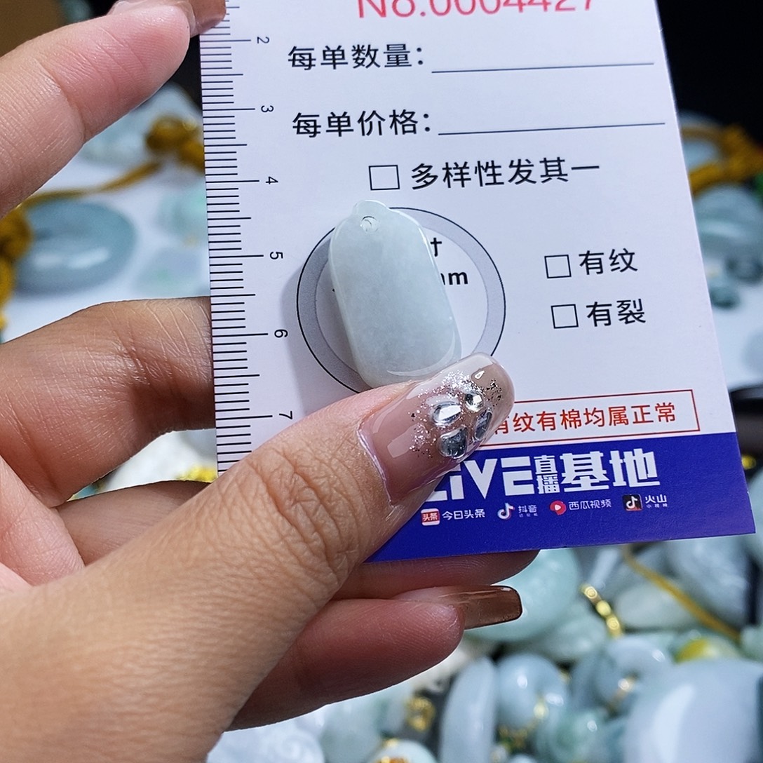 翡翠未镶嵌颈饰4427