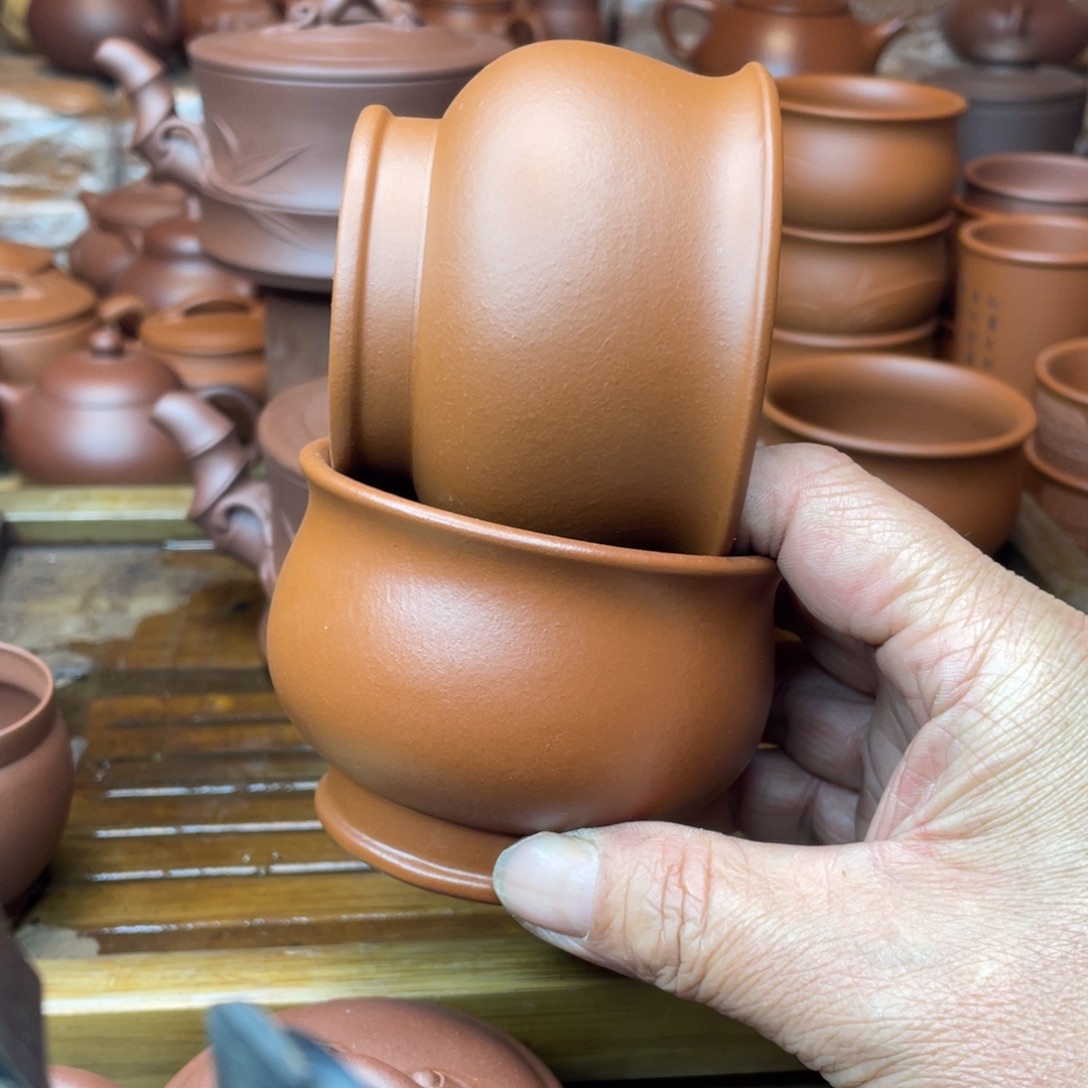 紫砂茶壶原矿赵庄朱泥微微微瑕放漏