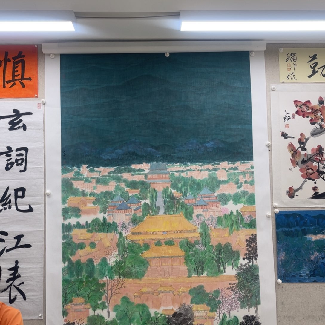 李***风国画张兰石 25平尺（50000）订金