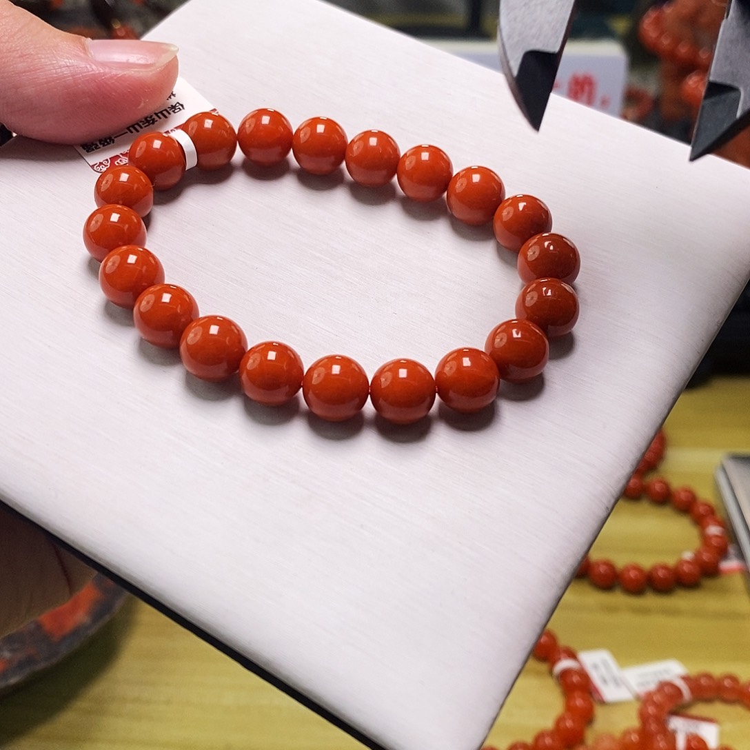 南红玛瑙未镶嵌手链