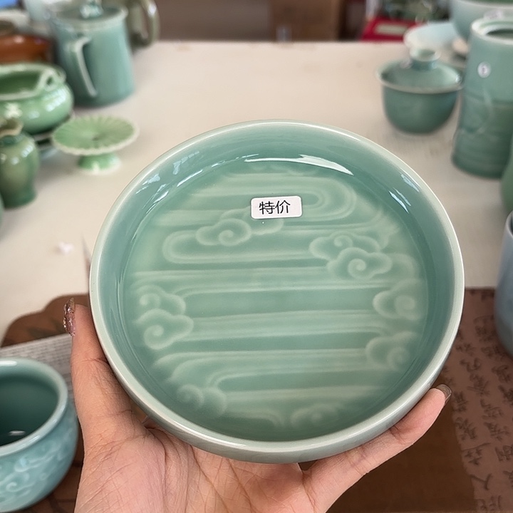 龙泉云间青瓷小米茶器