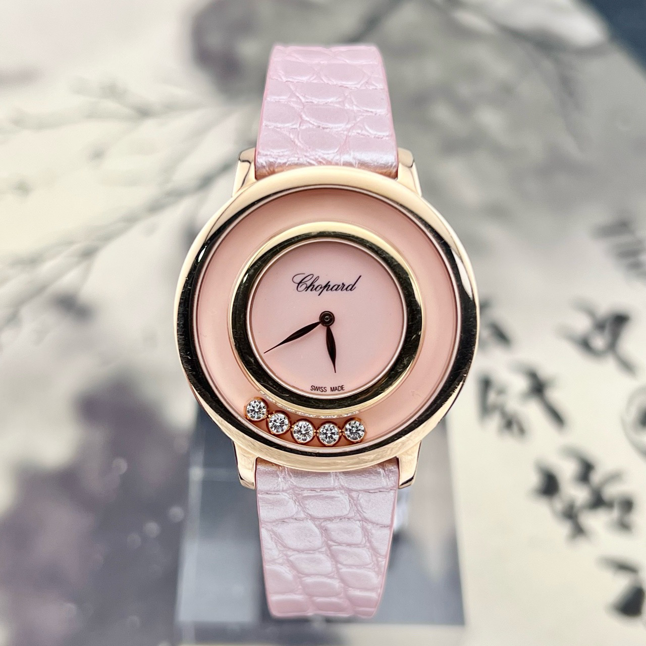 99新 Chopard/萧邦 单表 32mm 209429-5106 石英机芯  轨道钻