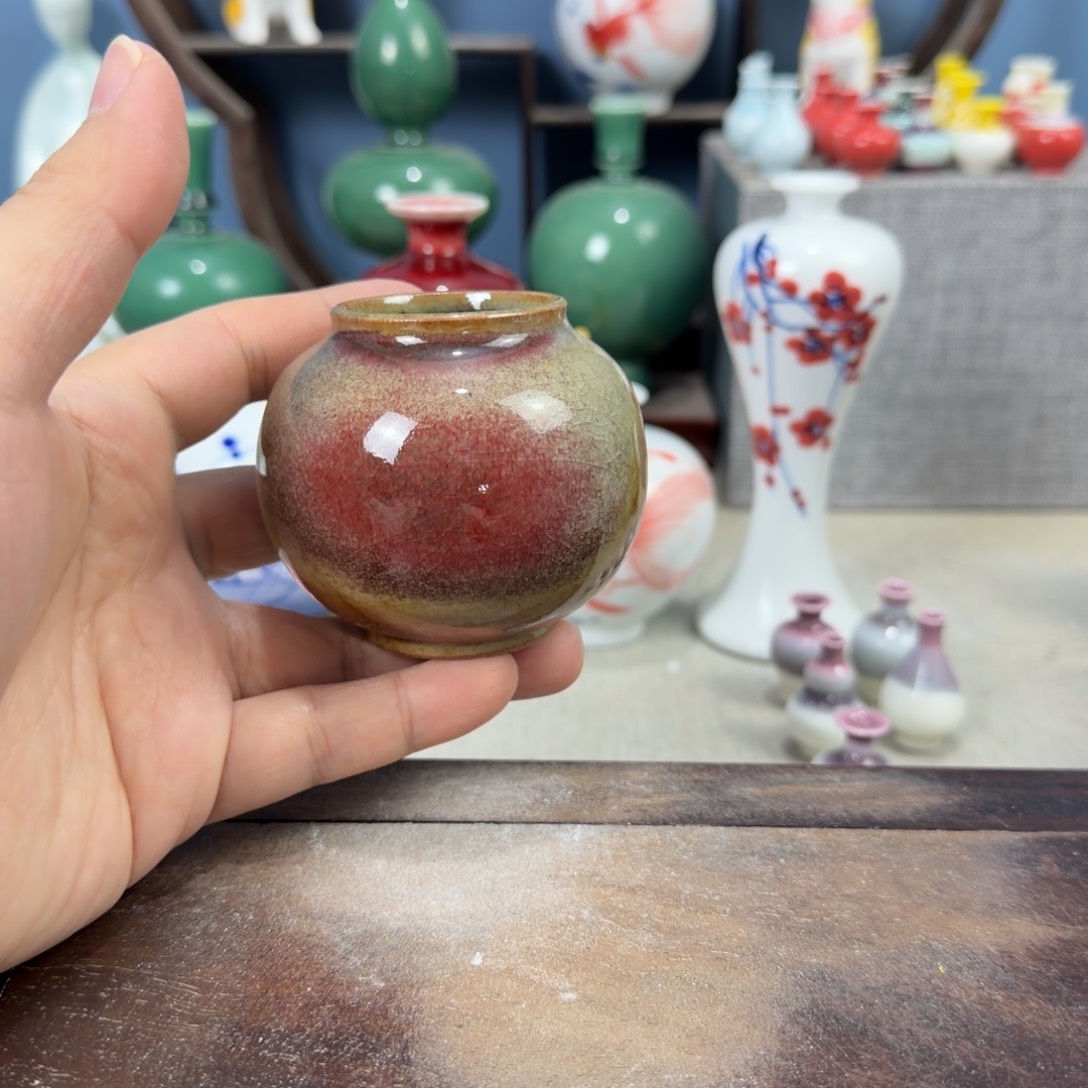 陶瓷手工小花器摆件