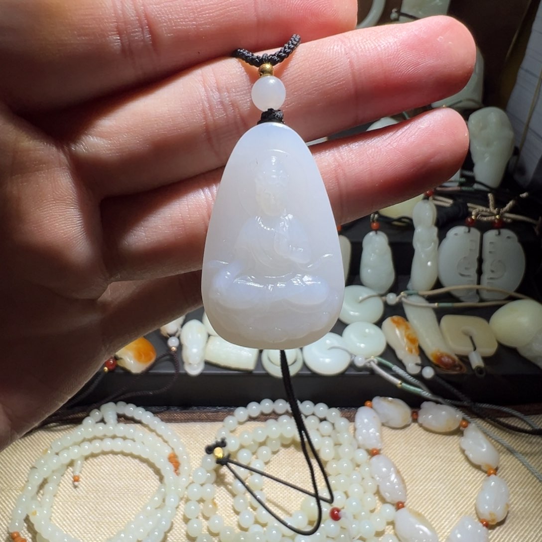 和田玉吊坠(不含链)未镶嵌