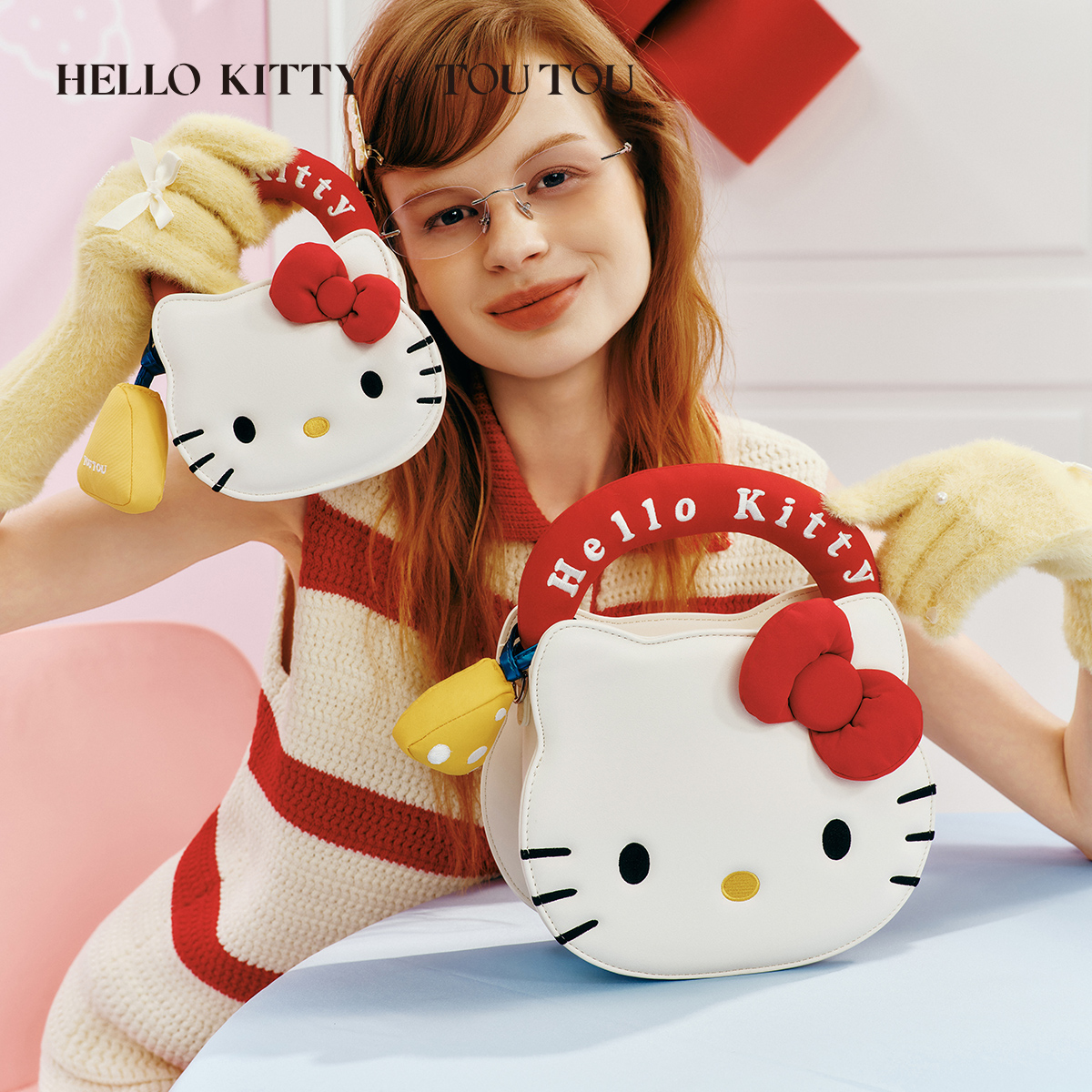 toutou【HelloKitty联名】哈喽KT猫饼干包凯蒂猫斜挎包包礼物送女友