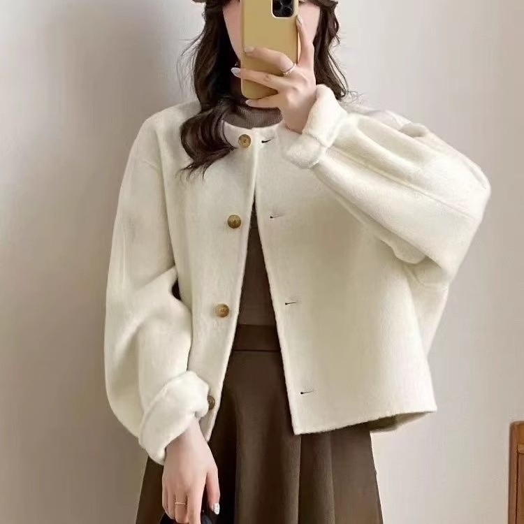 【梵总优选】航邦祺韩版宽松小香风高级感羊毛外套BQDC1103