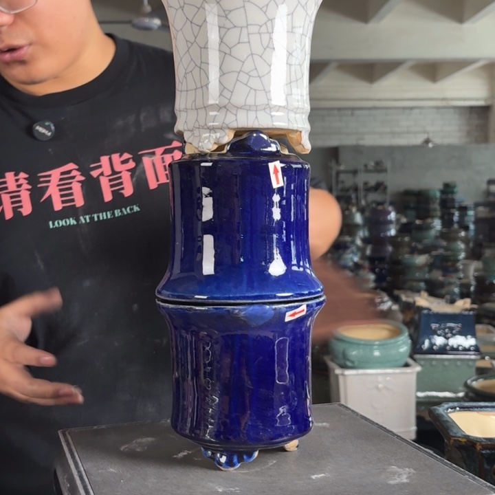 。一风堂石湾花盆 瑕疵 内11*11