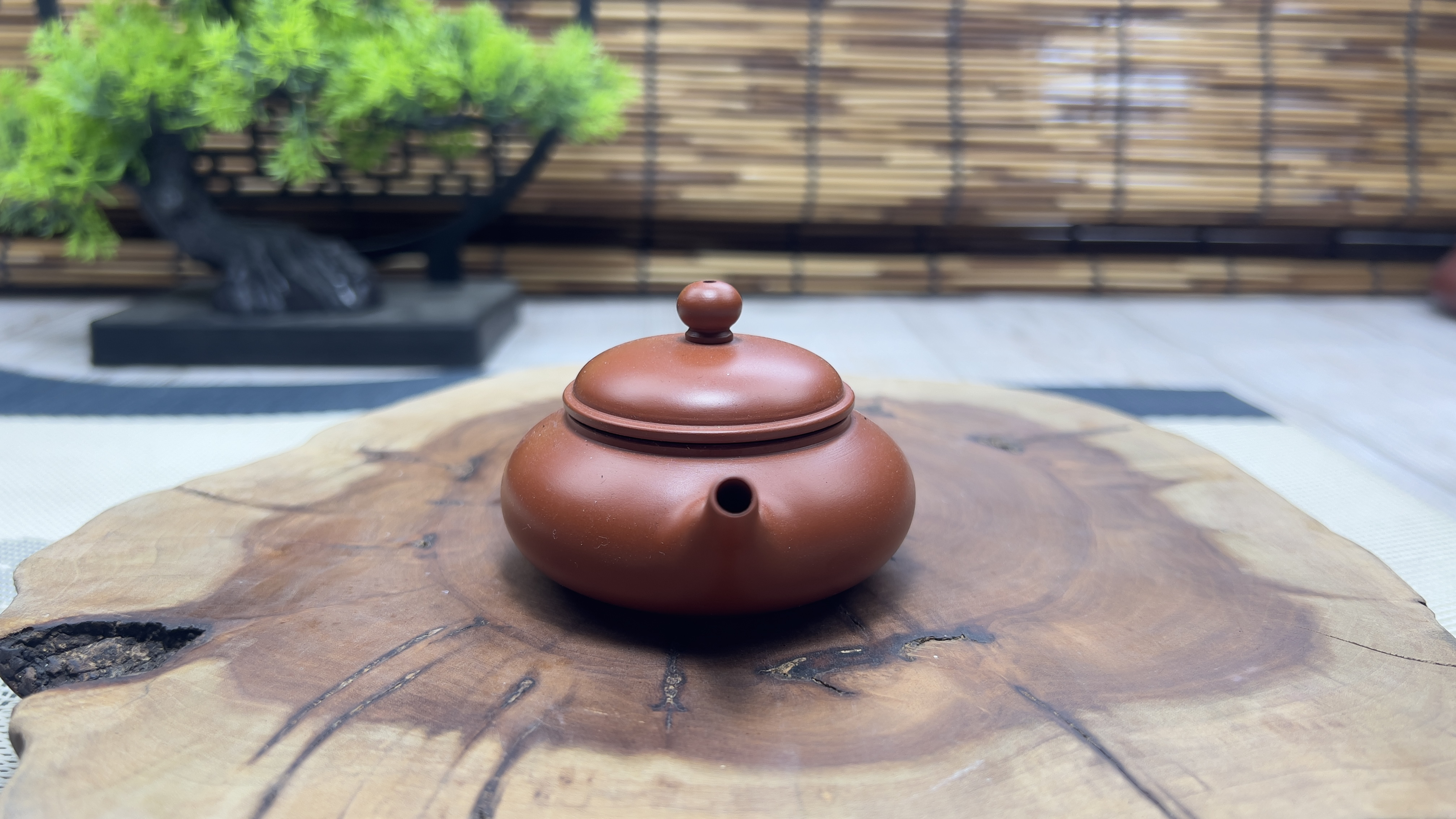 潮州朱泥手拉壶，防古壶一人泡茶壶50cc