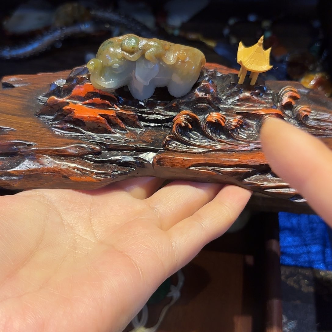 拾***~翡翠未镶嵌颈饰原创