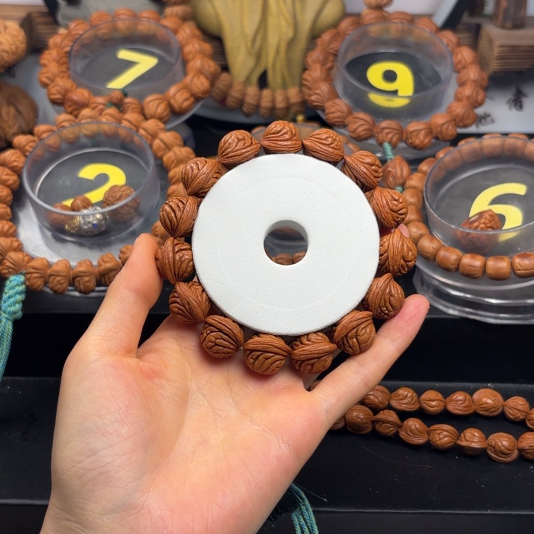 桃核吊坠最***风1.5尺寸野生满天星无修