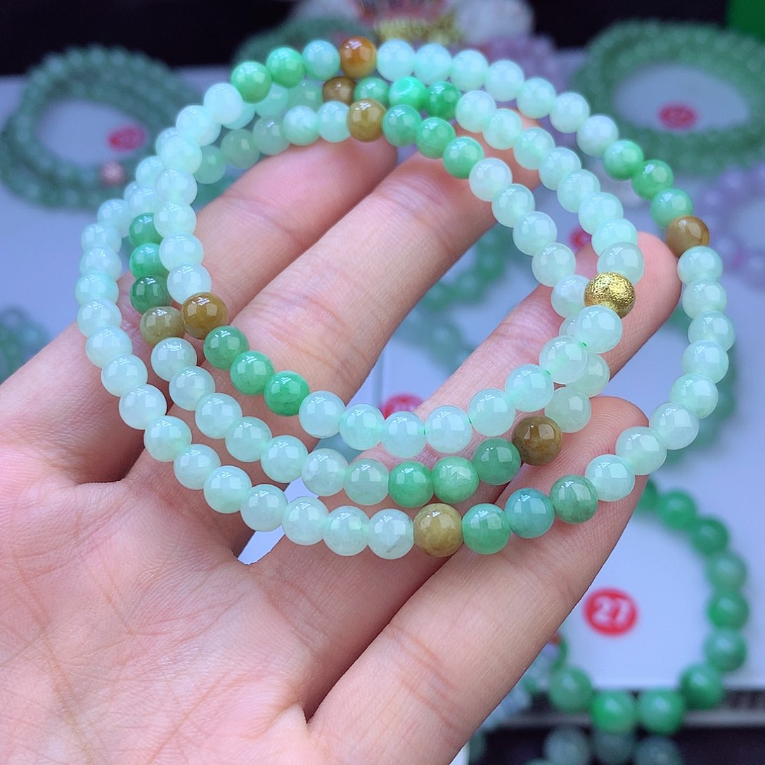 翡翠未镶嵌毛衣链