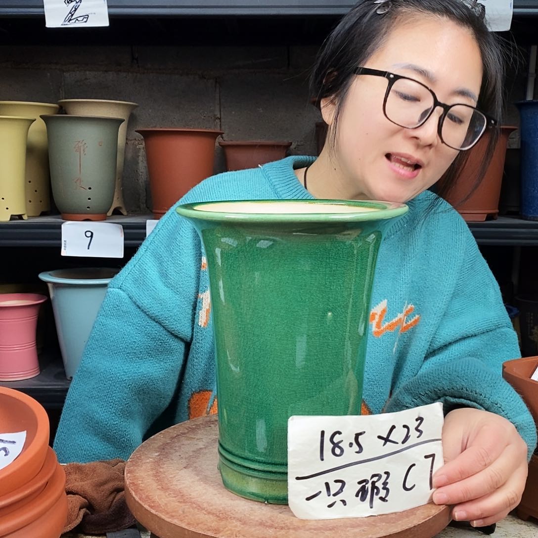 紫砂一只花盆货号C7