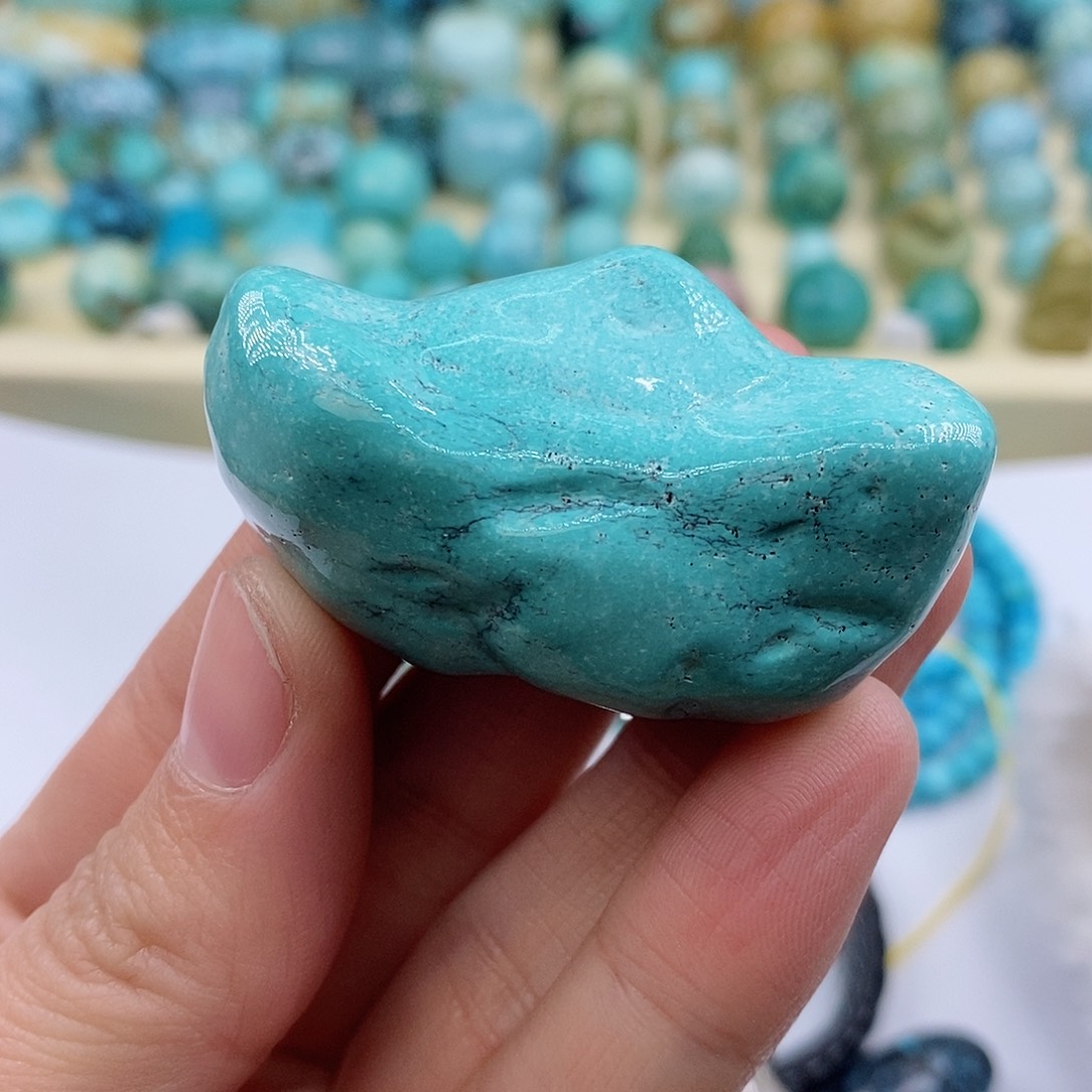 绿松石珠宝半成品未镶嵌