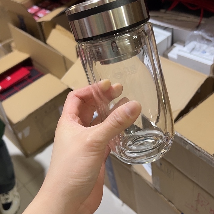 匡迪 390鹅蛋杯黑玻璃杯